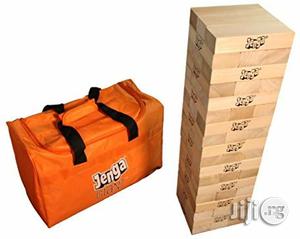 USA Jenga Giant JS7 Hardwood Game (Stacks To 5+ Feet. Ages 12+)