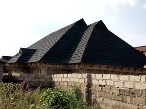 Black Shingle Stone Coated Roofing Sheet And Tiles