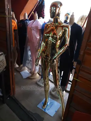 Chrome Gold Female Mannequin With Different Poses Available