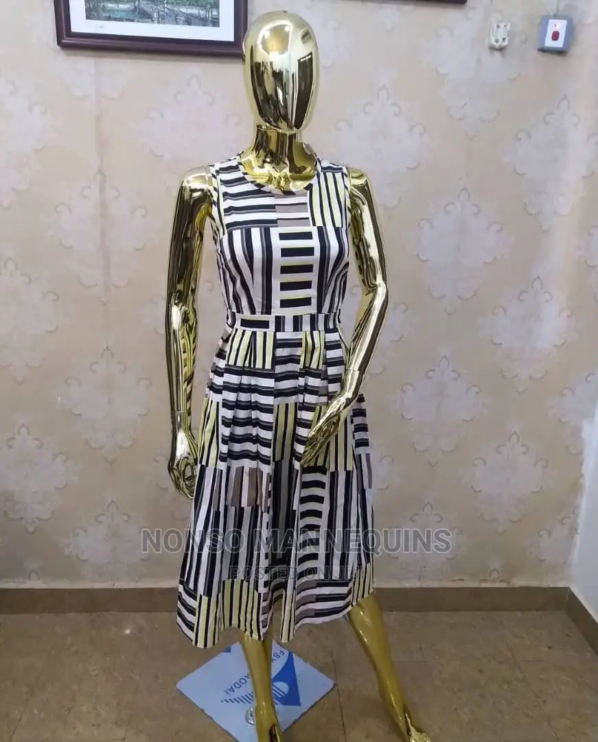 Female Gold Faceless Mannequin