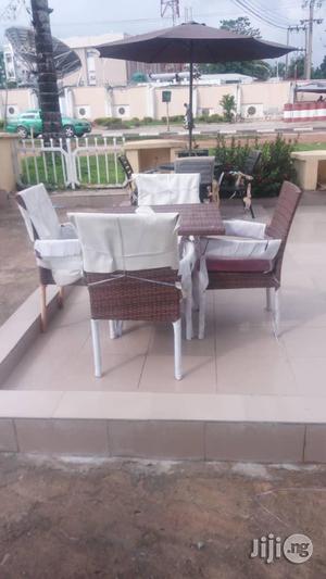 Cane Chair and Table