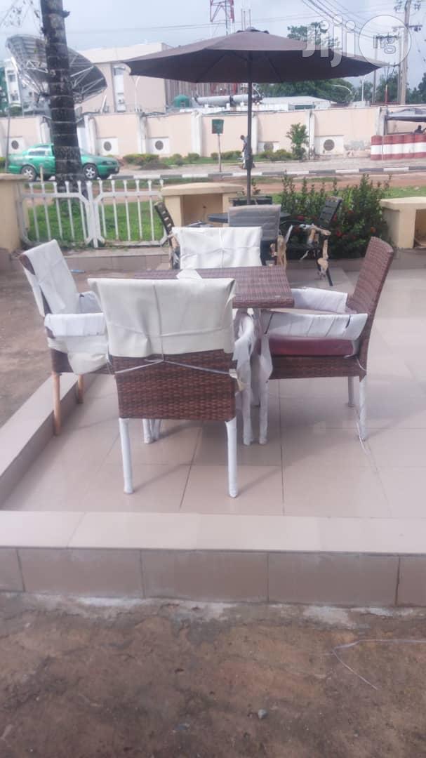 Cane Chair and Table