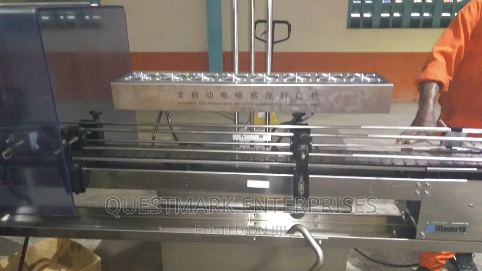 Continous Induction Sealing Machine For Fully Automated Line