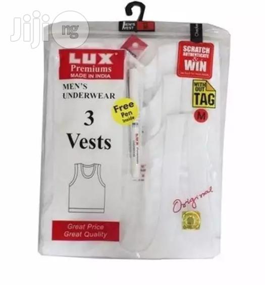 LUX in Men's Singlet White in Lagos Island (Eko) Clothing