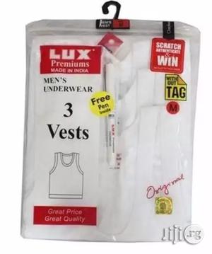 LUX 3 in 1 Men's Singlet - White