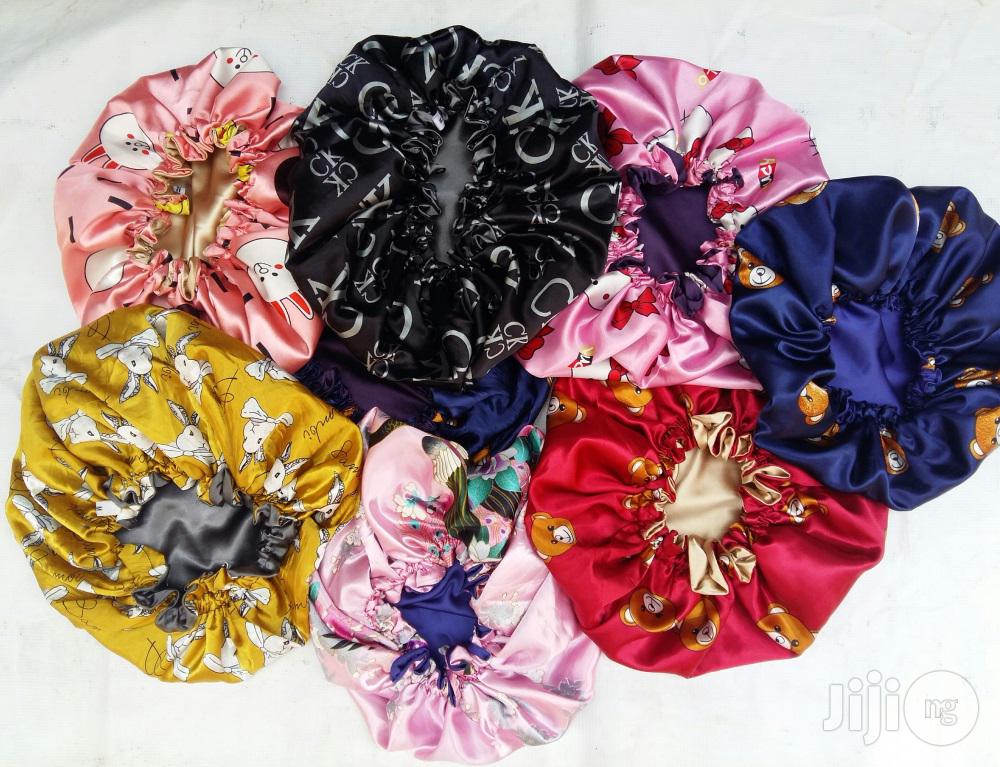 Adjustable Drawstrings Double-Sided Satin Bonnets