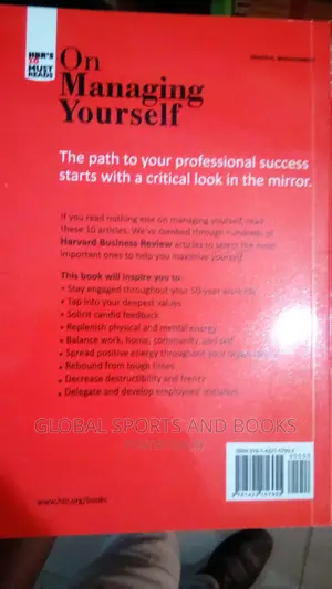 HBR On Managing Your Selve