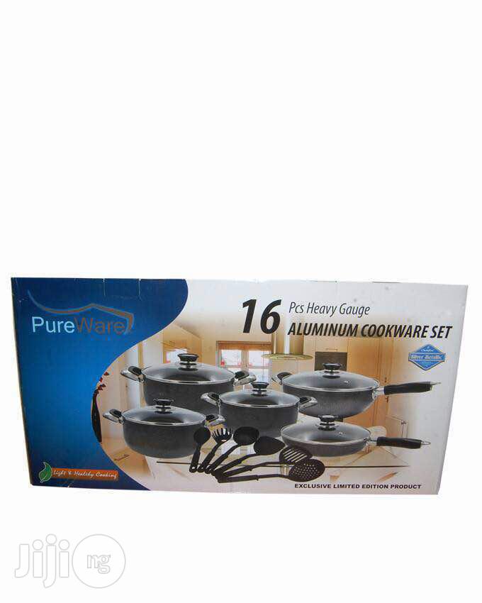 16 Pieces Aluminum Non Stick Cook Ware Set