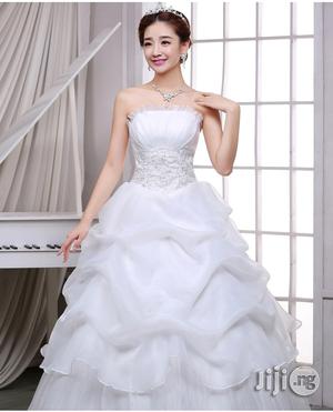 White Qi Bride Wedding Dress Straps New Studio Organza Women