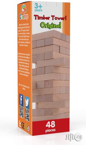 USA Cooltoys Timber Tower Wood Block Stacking Game