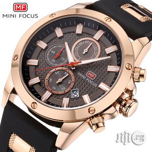 Quartz Male Sports Minifocus Silicone Band Watches