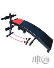 Standard Sit Up Bench With Training Ropes and Dumbells