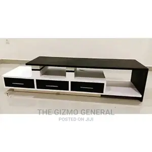5 Ft - Hrm Kerry Luxury White Black Tv Stand