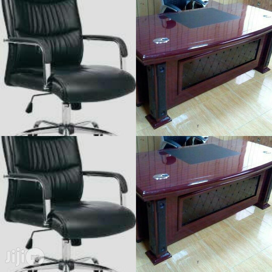 Executive Office Table Together With Executive Chair