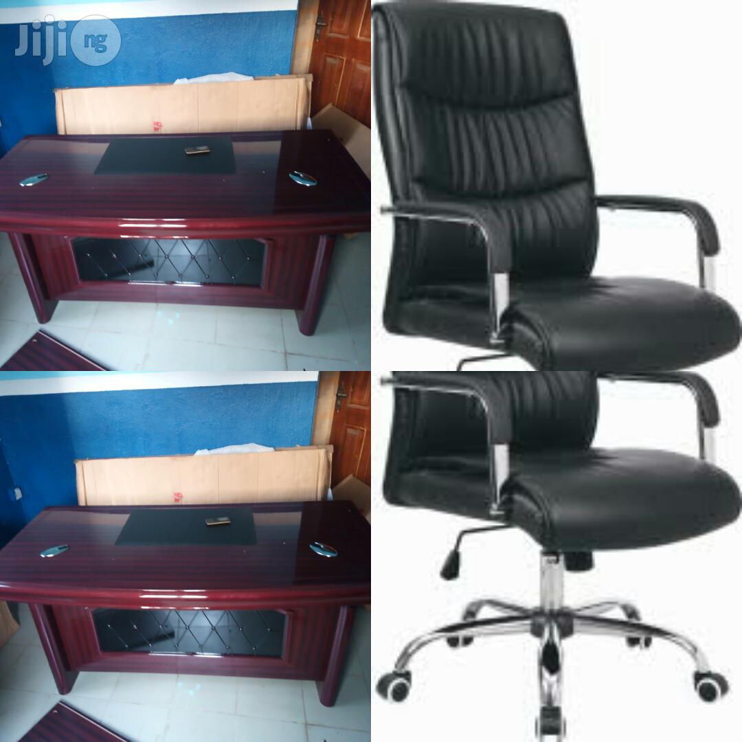 Executive Office Table Together With Executive Chair