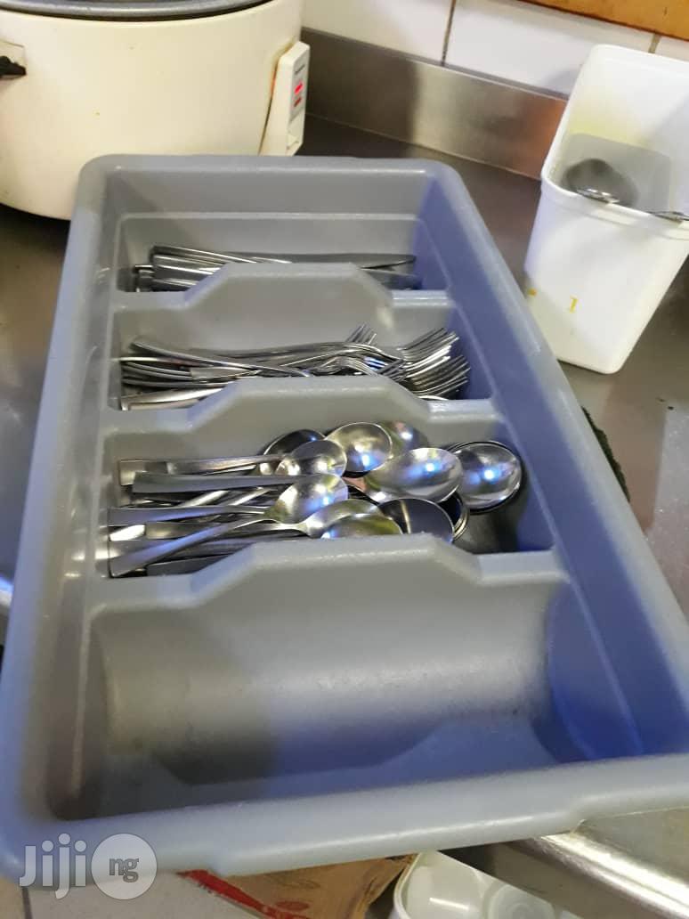 Cutlery Tray Bin Kitchen Silverware Flatware Condiments Storage Caddy