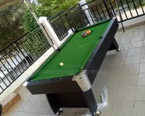 8ft Snooker Pool Table With Silver Pockets
