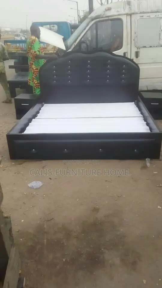 Bed Frame 6ft X 6ft. Dark Brown