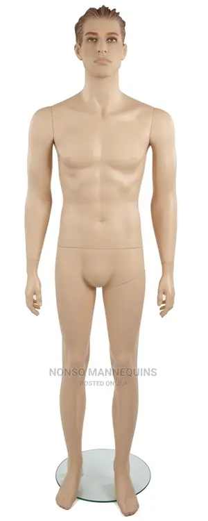 Bald Head Full Body Plastic MALE Detachable Mannequin