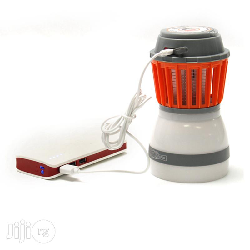 LED Light Mosquito Killer Lamp + Solar Panel USB Charging