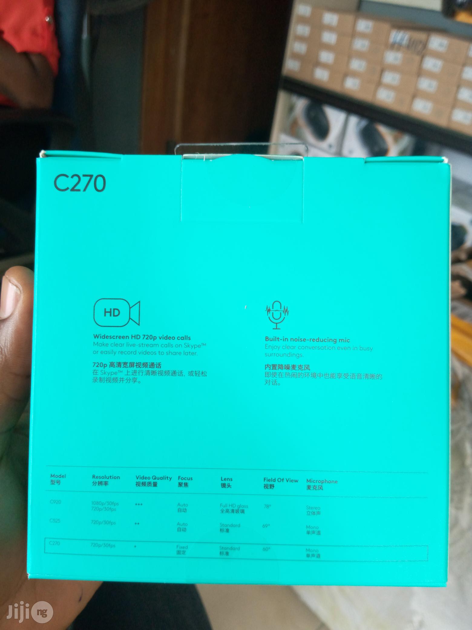 Logitech C270 HD Webcam 720p 30fps Video Calls