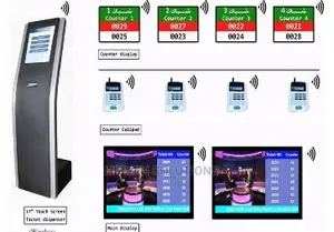 Bank,Hospital Wireless Queuing System Ticket Number Token Dispenser