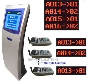 Wireless Queue Ticket Number Management Control System