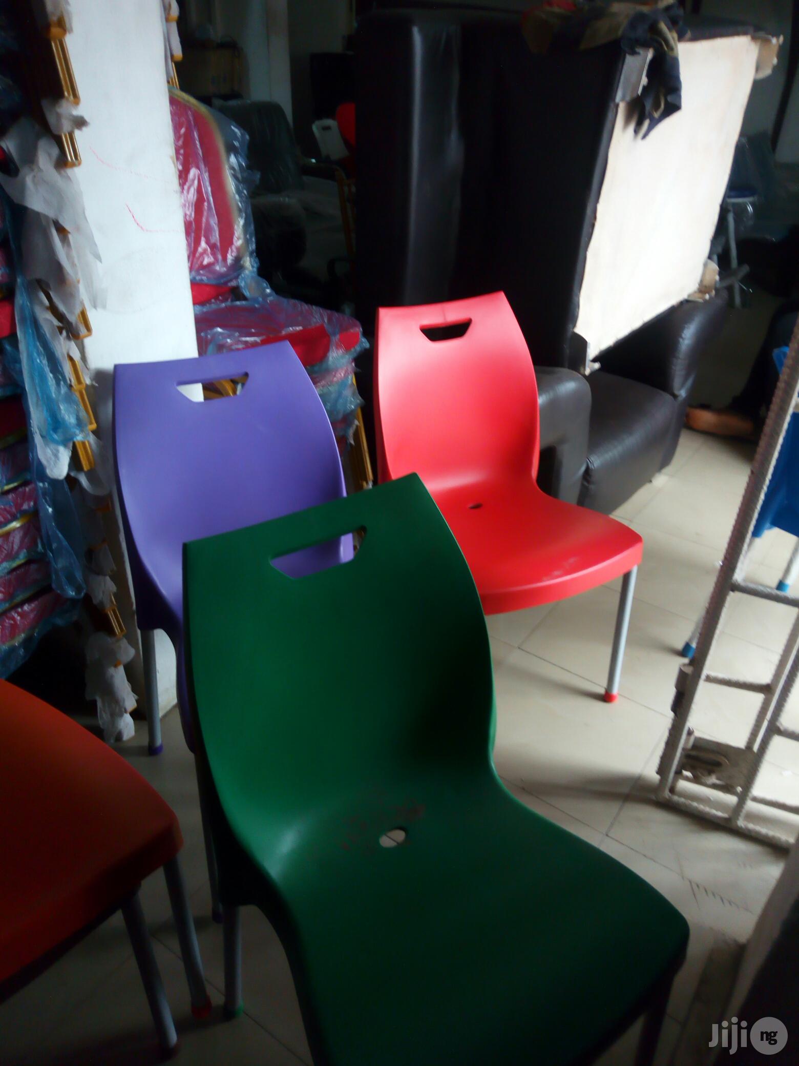 Iron Leg Plastic Chairs