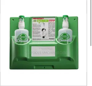 Emergency Eyewash Station, 16 Oz Bottle, 2 Bottles/Station