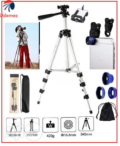 Generic Camera Tripod Stand + Universal 3-In-1camera Lens