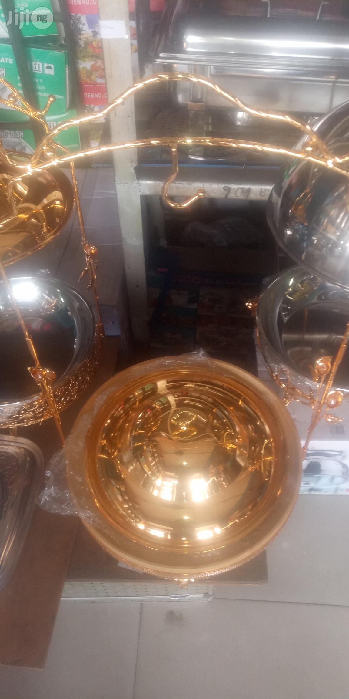 Golden Hanging Cheffing Dish