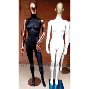 Black And Rose Gold / Glossy White Female Mannequin