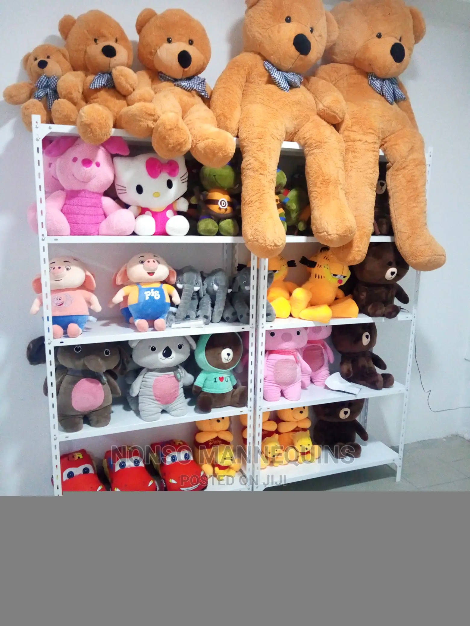 White Colour Angle Slotted Multi Purpose Display Racks