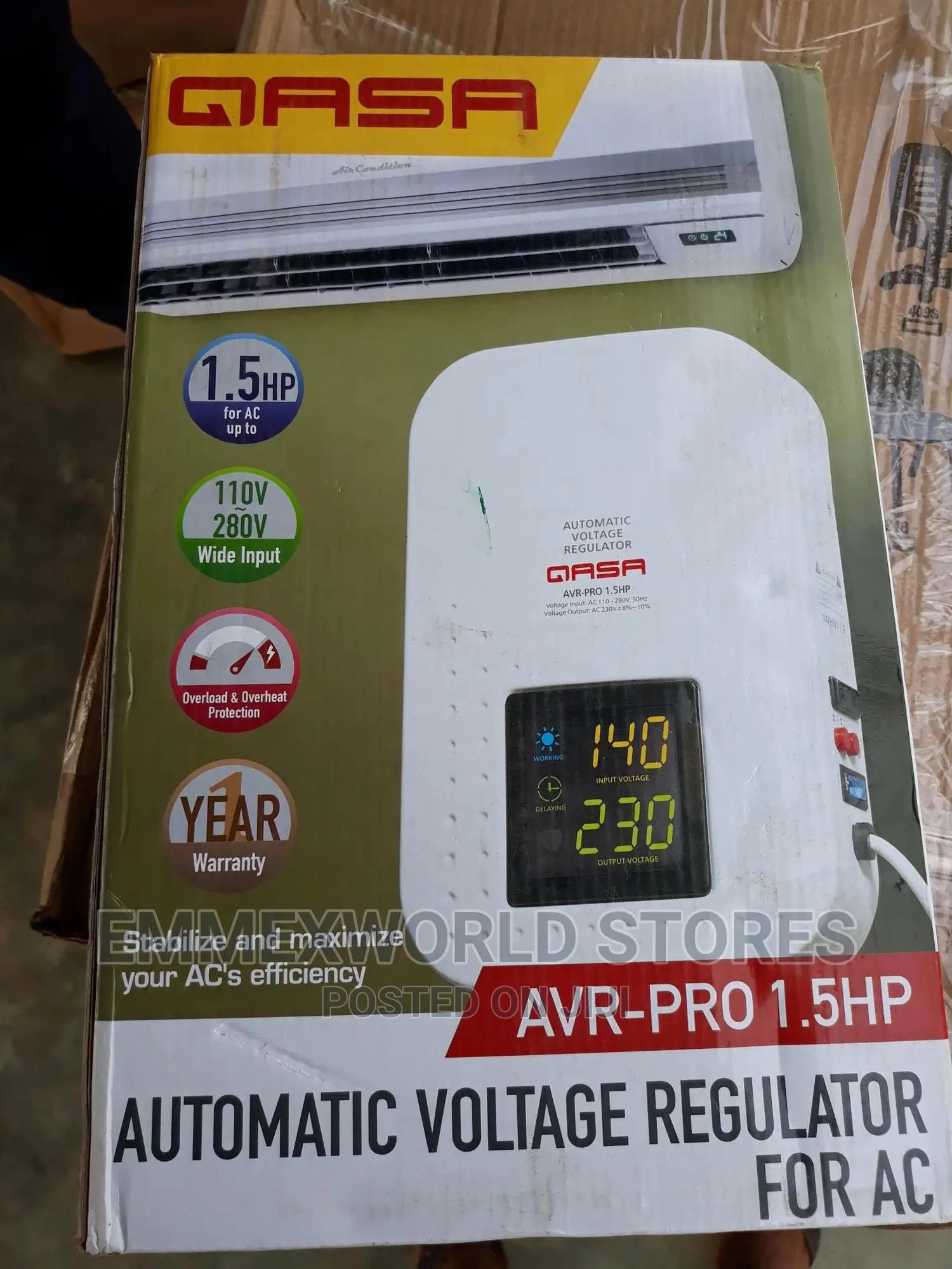 Qasa Stabilizer for 1hp/1.5hp Ac