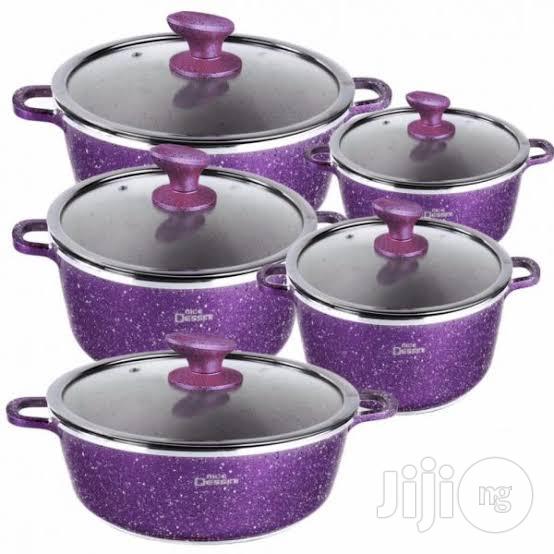 Heavy-Duty Granite Coating Dessini Cookware Set