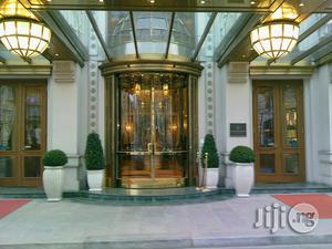 Economic And Efficient Revolving Door System