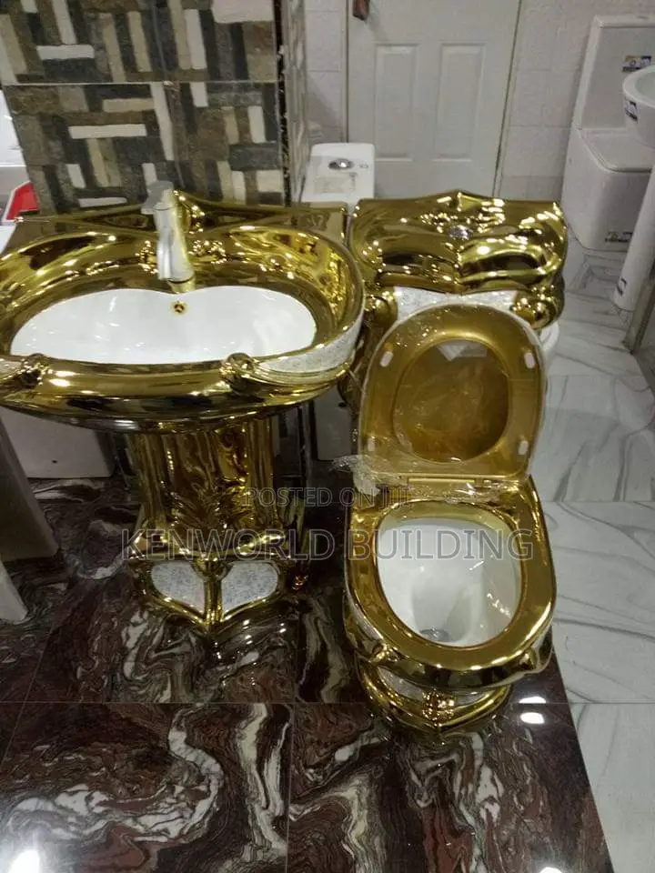 Gold Executive Water Closet Set