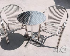 Stainless Aluminum Table and Chairs