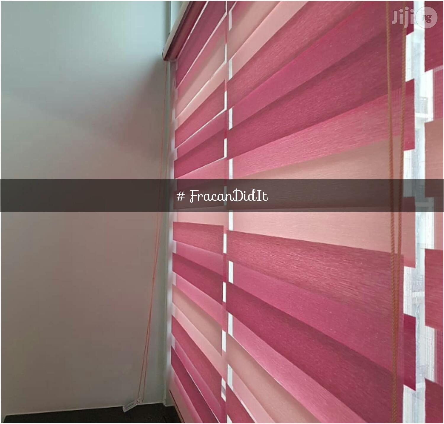 Triple Pink Window Blinds. Limited Edition