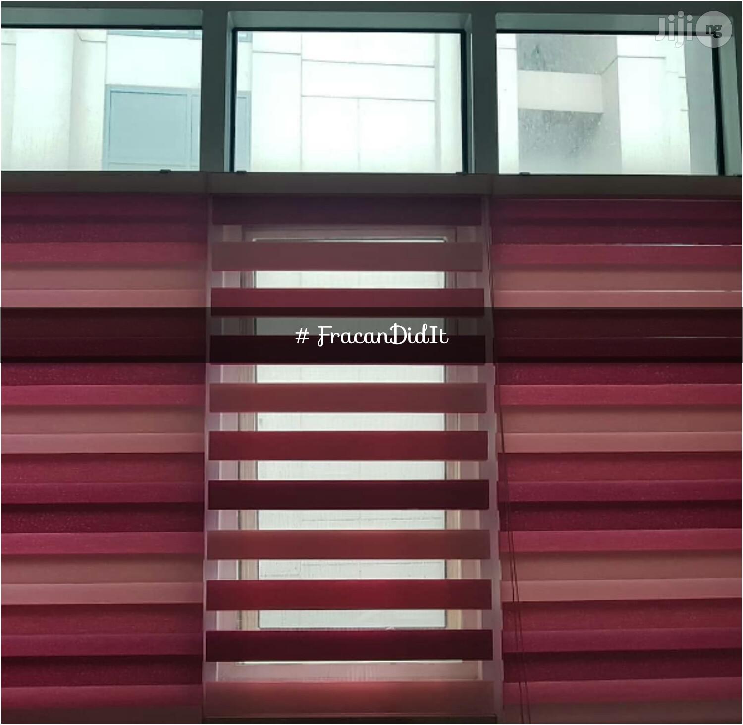 Triple Pink Window Blinds. Limited Edition