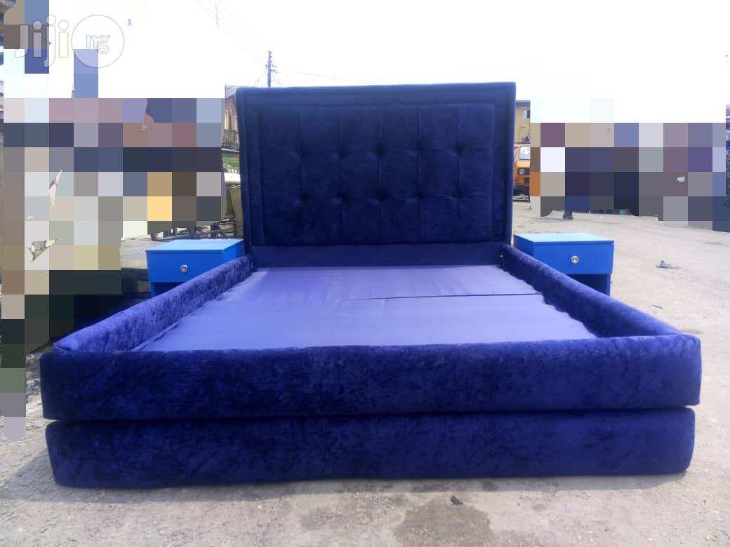 Padded Bedframe 41/2 by 6ft