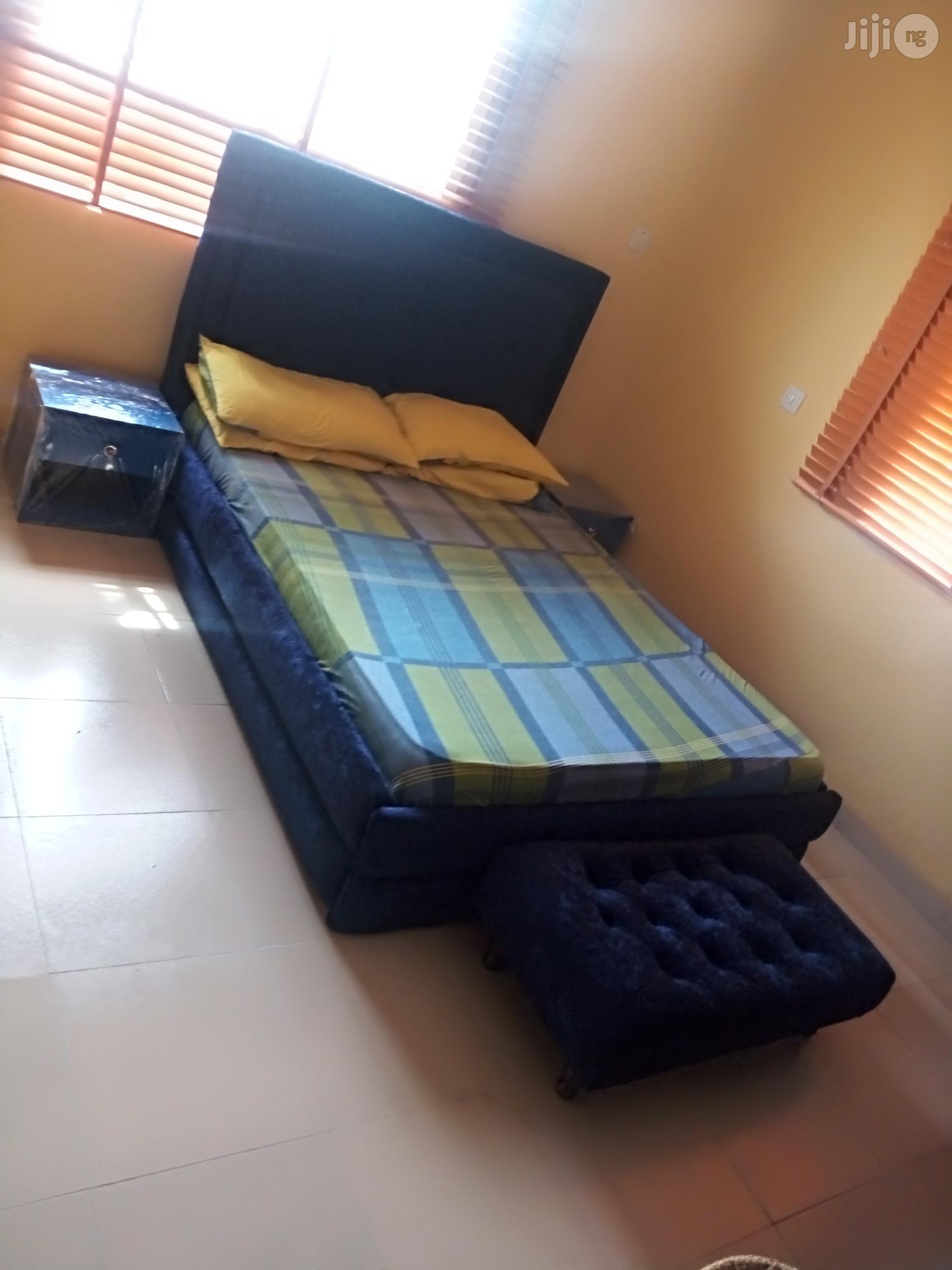 Padded Bedframe 41/2 by 6ft