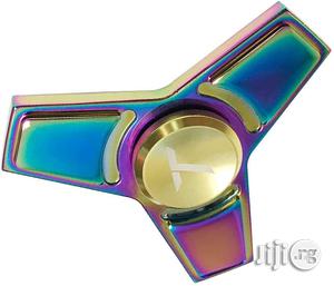 USA Trianium Rainbow Metal Fidget Spinner Focus Finger Toy