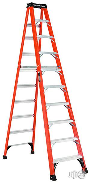 Louisville Ladder 10-Foot Fiberglass Step Ladder, 375-Pound