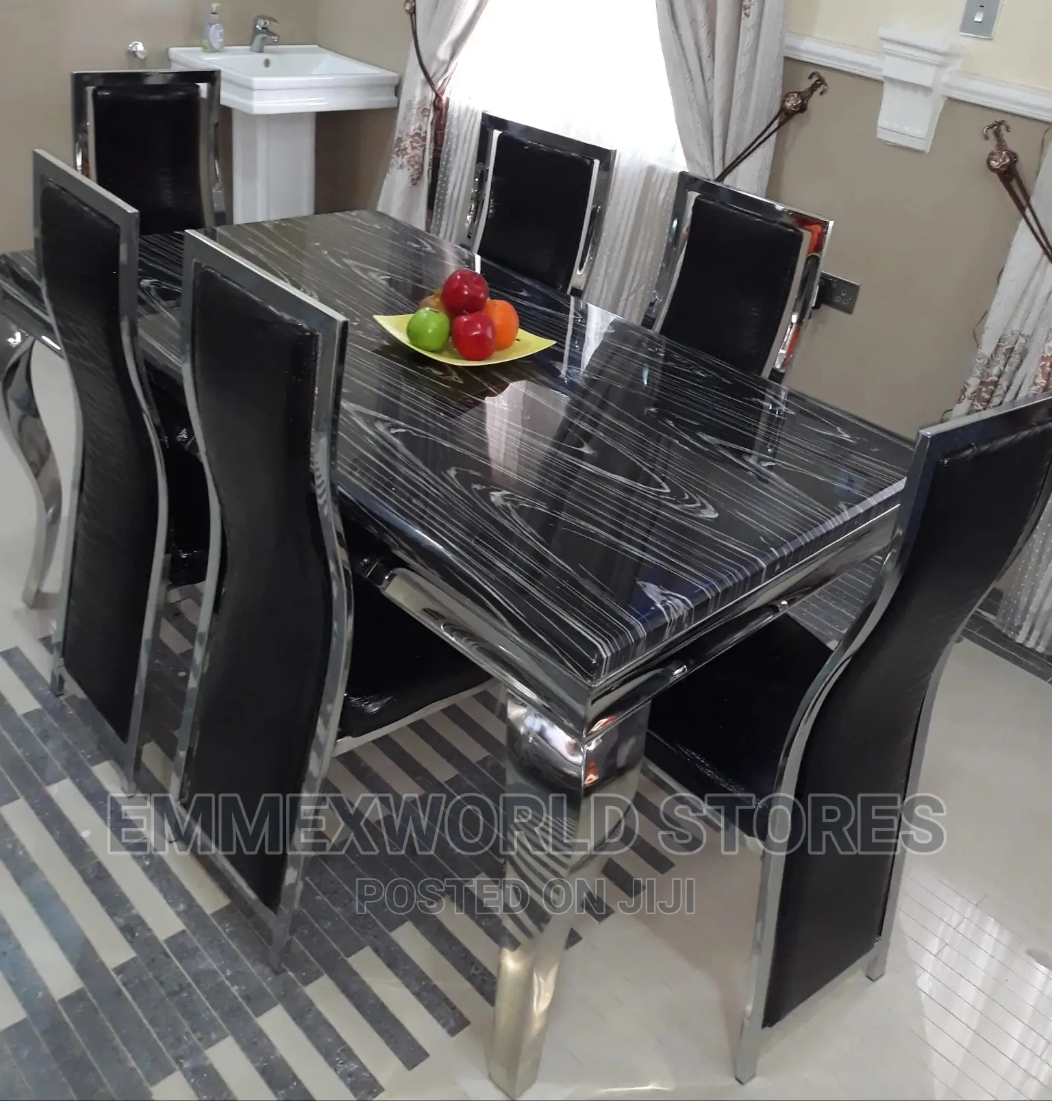Marble Dining Set by 6