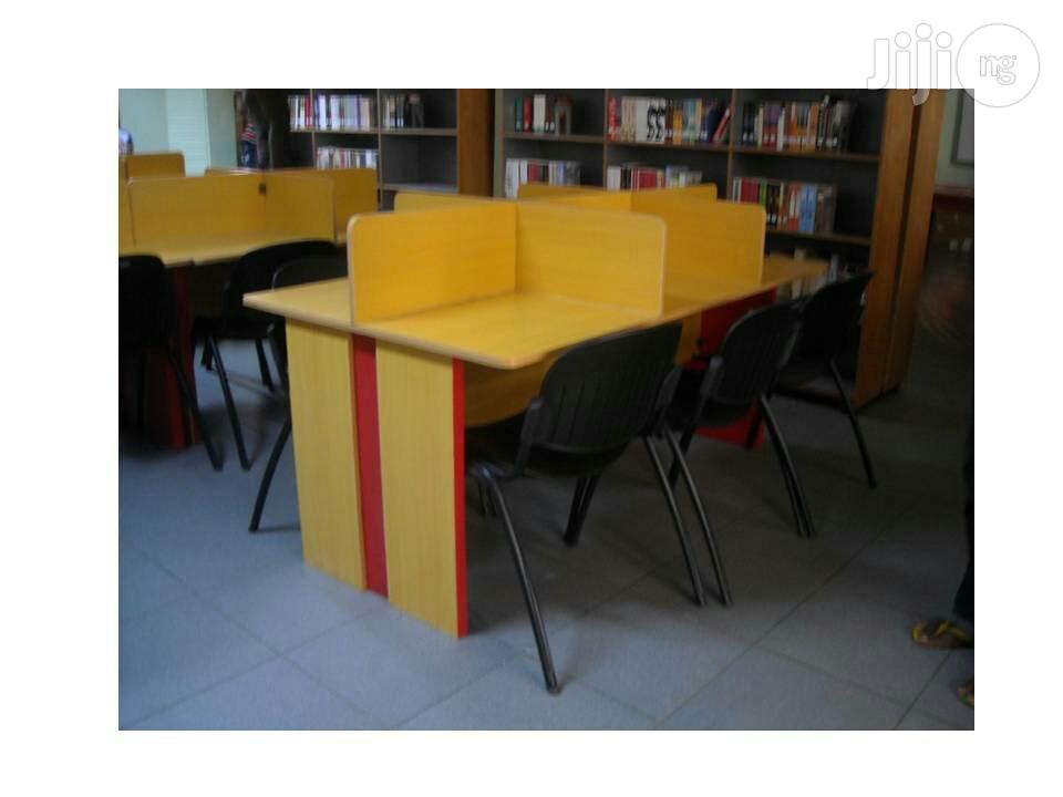 Library Table With 6nos Chairs