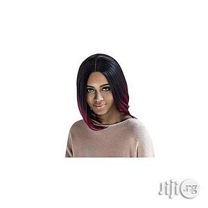 Quality Bob Wig - Black and Wine