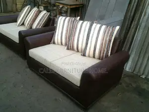 Complete Set Of Fabric Made Sofa Chair.