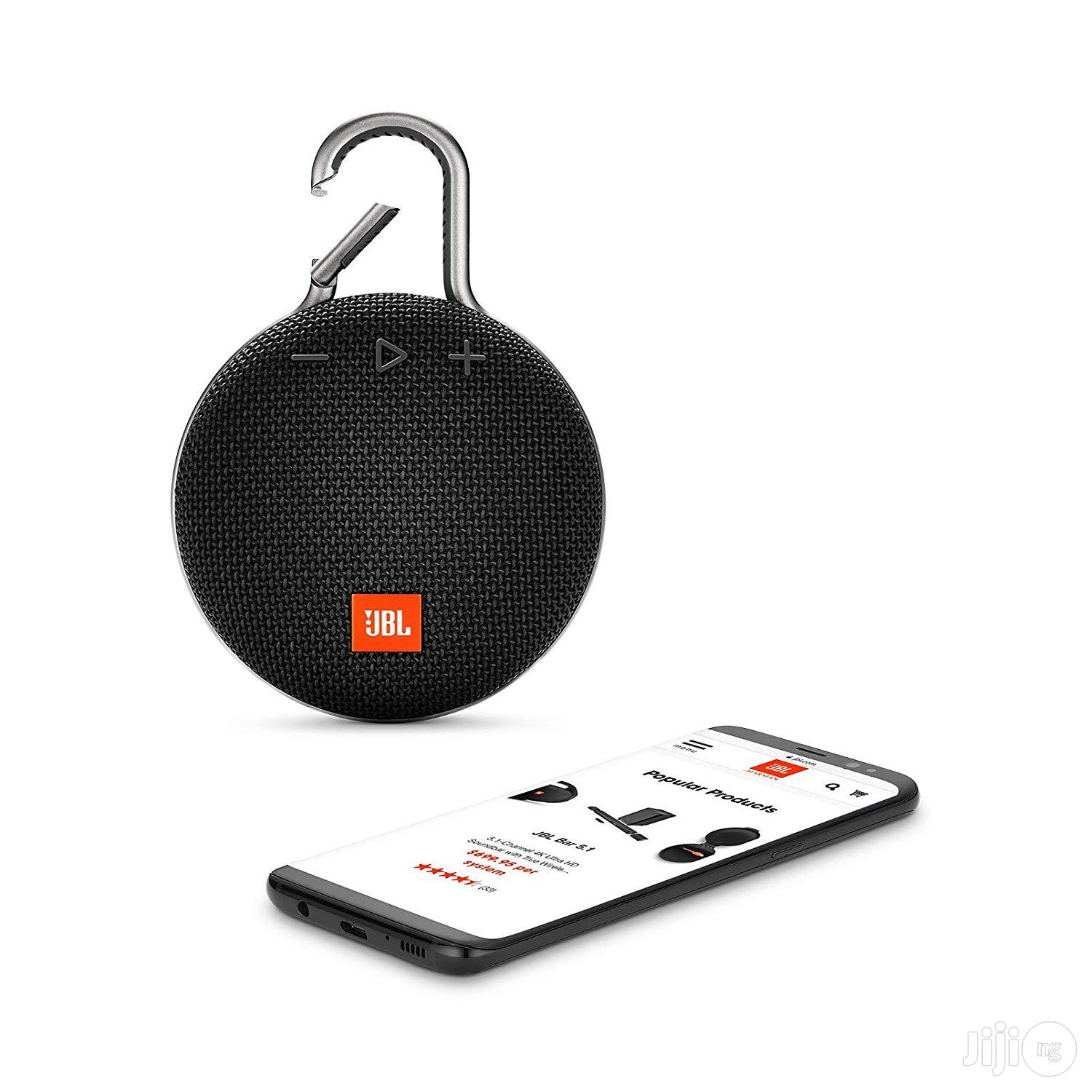 JBL Clip 3 Portable Bluetooth Speaker - Black