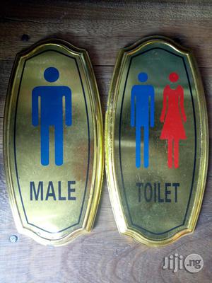 Toilet Sign Door Sign Indicator Gum and Hanging